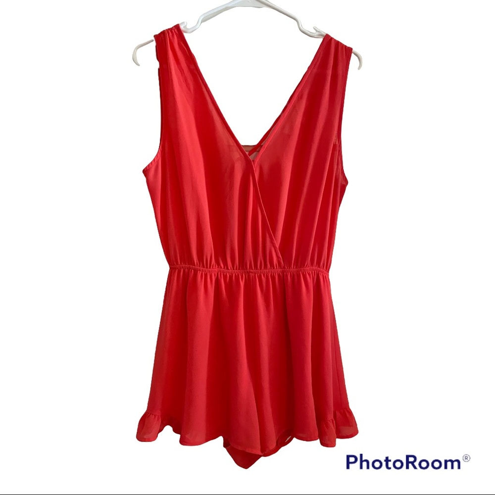 ASTR The Label Coral Romper